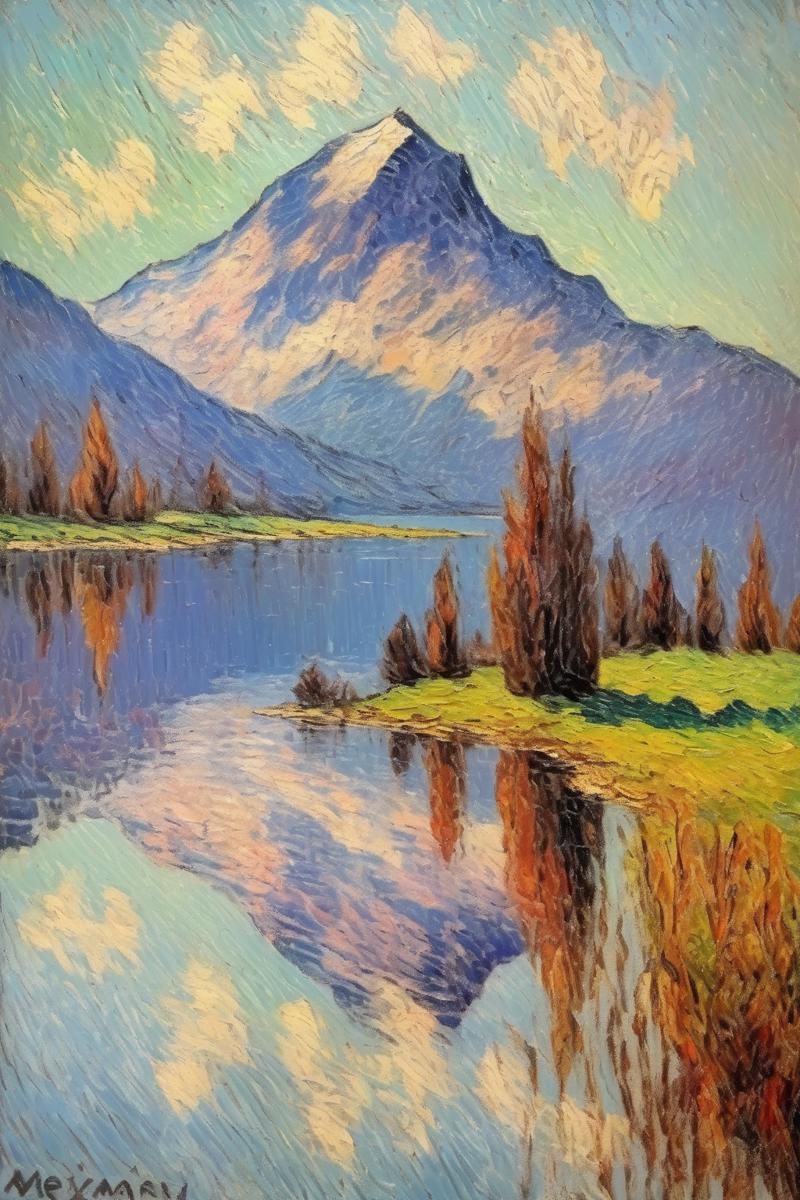 00350-486764164-_lora_Maxime Maufra Style_1_Maxime Maufra Style - Majestic mountain range reflecting on a serene lake.png